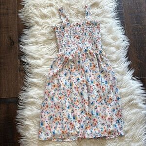 Speechless Floral Kids Dress with Smocked Bodice